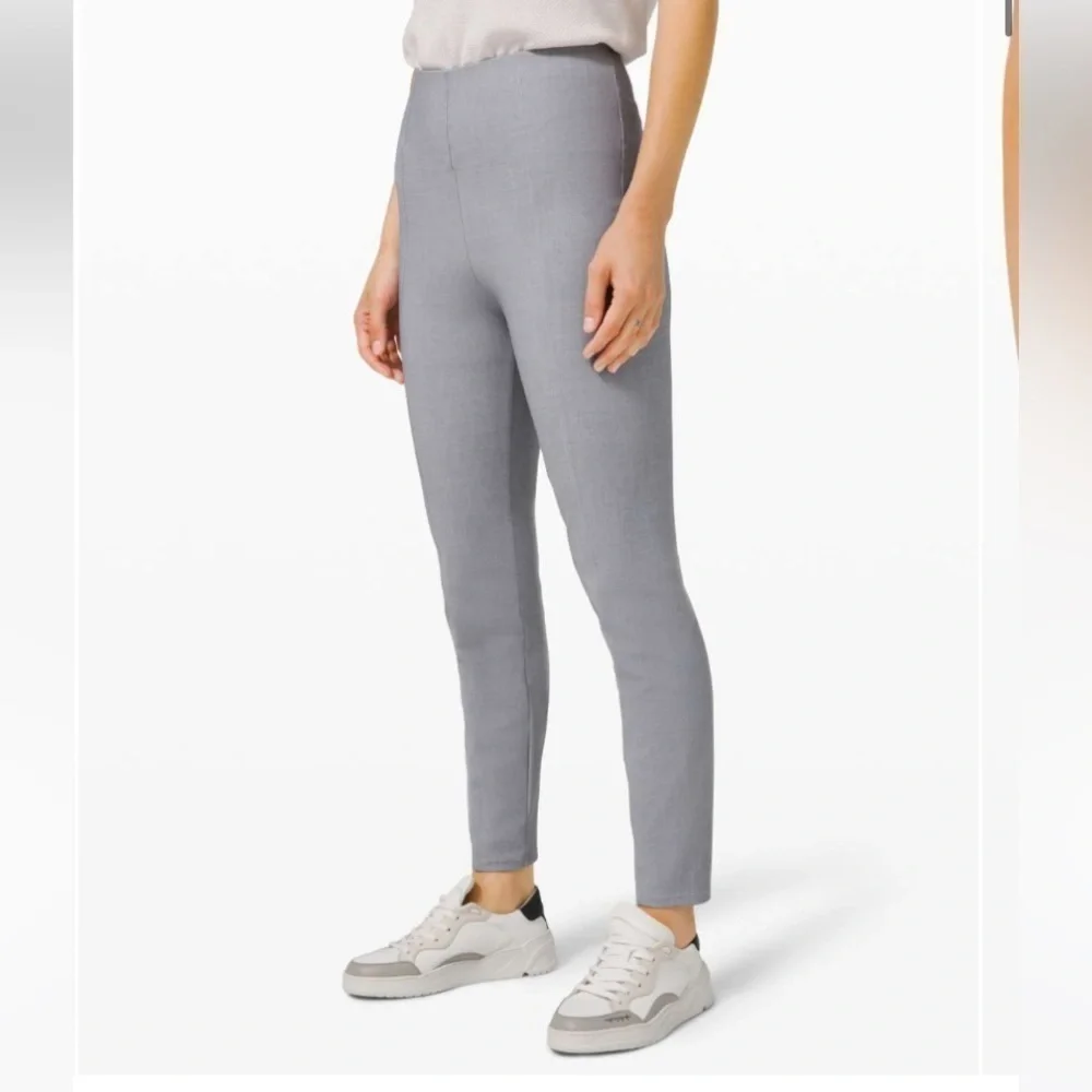 Lululemon Here to There High-Rise 7/8 Pant Crosshatch Texture Gray Size 6